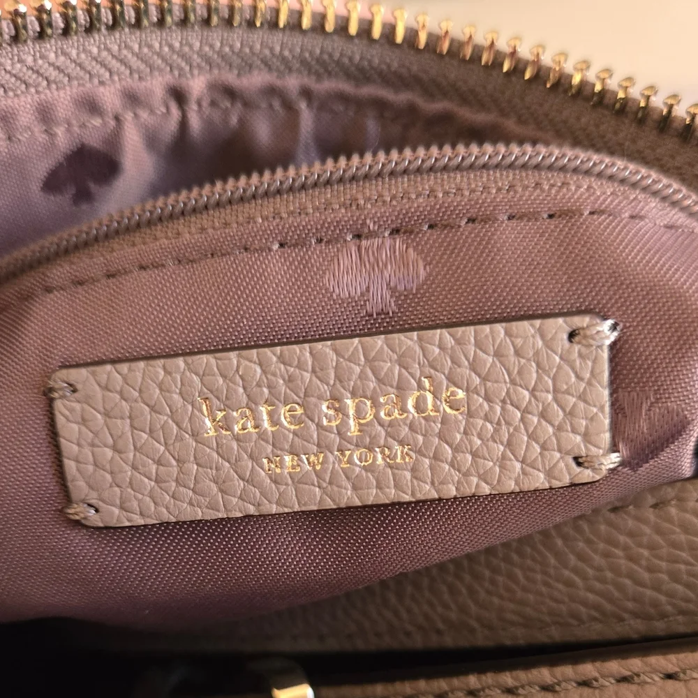 KATE SPADE Perkins Street Celena CITYSCAPE Gray With Changeable Straps NWOT. - Picture 9 of 10